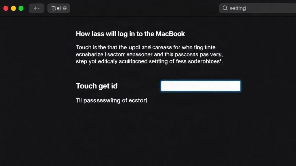 Настройка Touch ID и пароля на MacBook. Как настроить пароль для входа в MacBook
